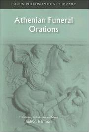 Athenian Funeral Orations (Focus Philosophical Library) Judson Herrman