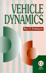 Vehicle Dynamics R. V. Dukkipati