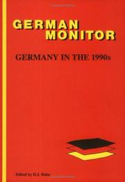 Germany In The 1990s.(German Monitor 34) Hans J. Hahn