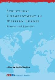 Structural Unemployment in Western Europe by Martin Werding