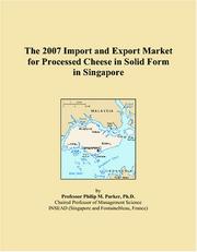 The 2009 Import and Export Market for Processed Cheese in Solid Form in France Icon Group International