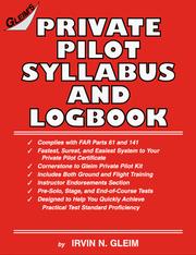 Private Pilot Syllabus and Logbook Irvin N. Gleim