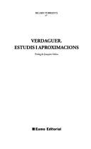 Verdaguer: Estudis i aproximacions (Estudis verdaguerians) (Catalan Edition) Ricard Torrents