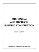 Mechanical and Electrical Building Construction Robert M. Hettema