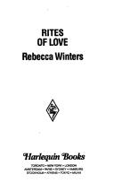 Rites of Love (EasyRead Print) by Rebecca Winters