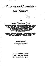 Physics and Chemistry for Nurses Amy Elizabeth Pope