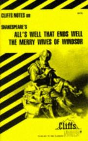 All's Well That Ends Well/The Merry Wives of Windsor Denis Calandra, William Shakespeare