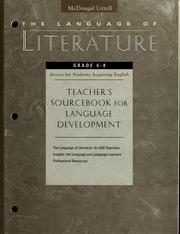 Teacher's Sourcebook for Language Development by McDougal Littell