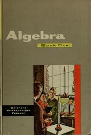 Cover of: Algebra by A. M. Welchons