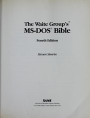 The Waite Group's MS-DOS Bible Steven Simrin