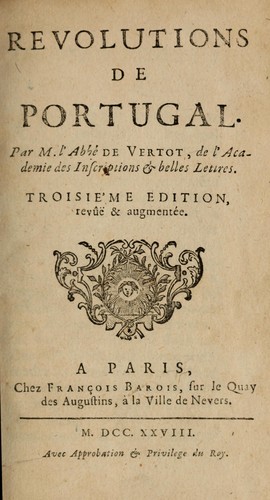 Revolutions de Portugal by Vertot abbé de