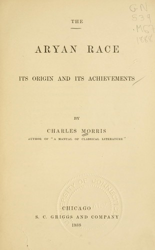 The Aryan race by Morris, Charles