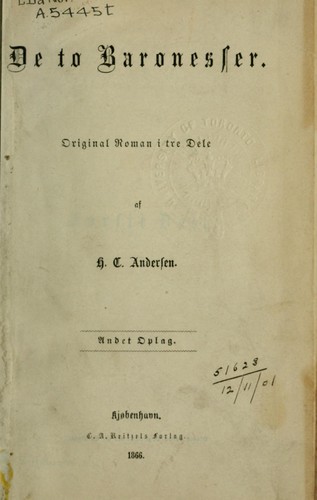 De to Baronesser by Hans Christian Andersen