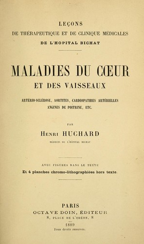 Maladies du coeur et des vaisseaux by H. Huchard