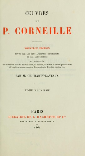 Oeuvres de P. Corneille by Pierre Corneille
