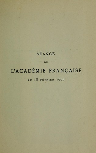 Réponse de M. Maurice Barrès, directeur de l'Académie, au discours de réception de M. Jean Richepin by Maurice Barrès