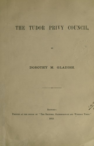 tudor privy council