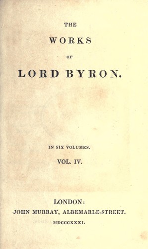 Works by Lord Byron
