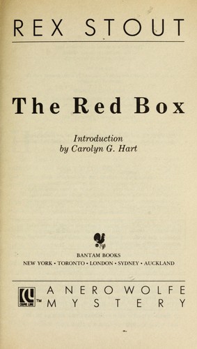 Red Box, The by Rex Stout
