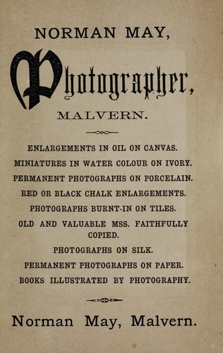 Photographic guide to Malvern by Norman May
