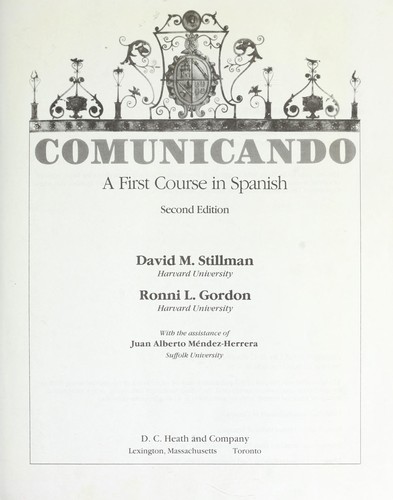 Comunicando : a first course in Spanish by