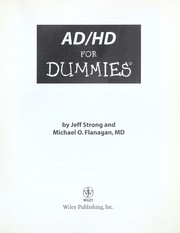 AD/HD for dummies by Jeff Strong, Michael O. Flanagan, Lito Tejada-Flores