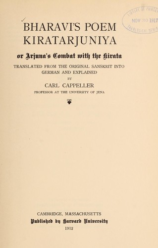 Bharavi's poem Kiratarjuniya by Bhāravi.