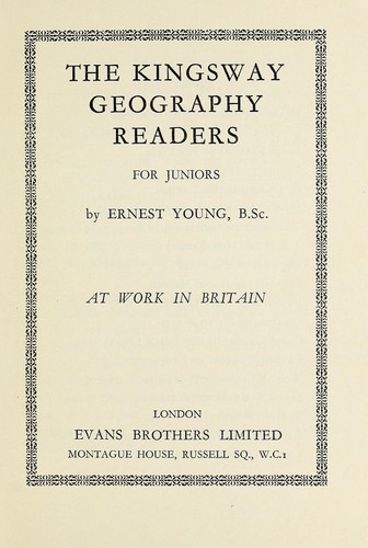 The Kingsway geography readers by Ernest Young