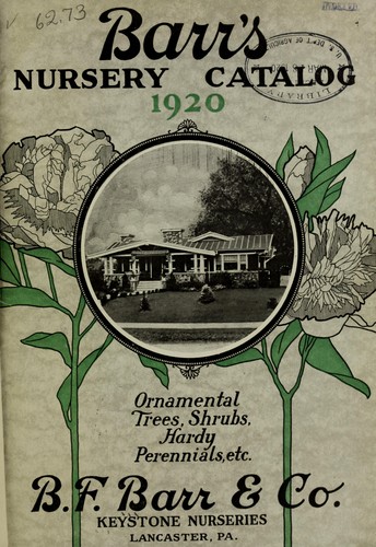 Barr's nursery catalog by B.F. Barr & Co