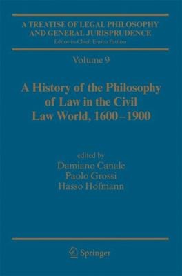 A History Of The Philosophy Of Law In The Civil Law World 16001900 by Paolo Grossi