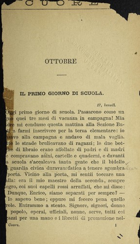 Cuore by Edmondo De Amicis