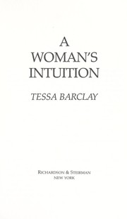 A Woman's Intuition by Tessa Barclay