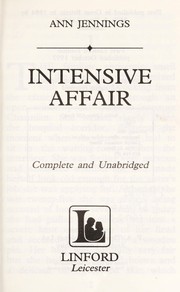 Intensive Affair by Ann Jennings