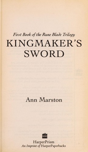 Kingmaker's sword by Ann Marston