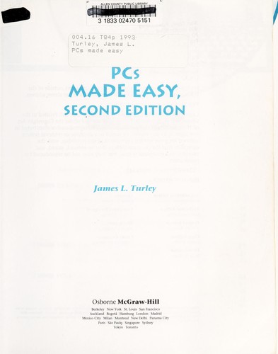 PCs made easy by James L. Turley