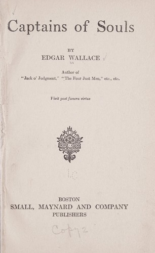 Captains of souls by Edgar Wallace