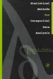 Statistical Methods for Categorical Data Analysis by Daniel A. Powers, Xie, Yu.