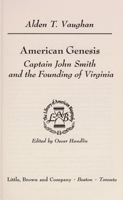 American Genesis by Alden T. Vaughan