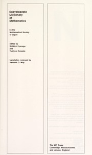 Encyclopaedic Dictionary of Mathematics by Nihon Sūgakkai