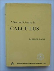 A second course in calculus by Serge Lang