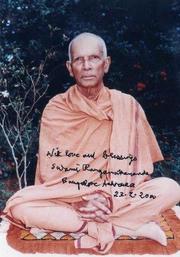 Photo of Ranganathananda Swami.