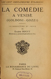 Cover of: La comédie à Venise: Goldoni-Gozzi