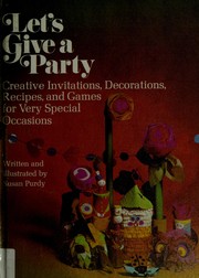 Cover of: Let's give a party by Susan Gold Purdy