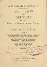 A Biblical discovery by Thomas A. Davies