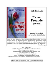Cover of: Wie man Freunde gewinnt