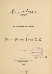 Cover of: Pulpit pearls