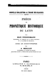 Précis de phonétique historique du latin by Max Niedermann