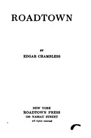 Cover of: Roadtown by Edgar Chambless