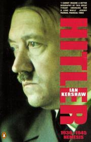 Cover of: Hitler, 1936-1945 (Allen Lane History)