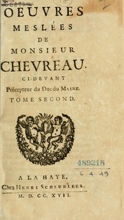 Cover of: Oeuvres meslées